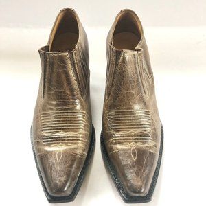 Charlie 1 Horse Western Ankle Boot in Rustic Brown